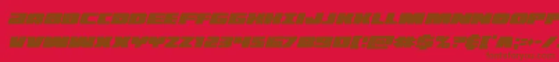 illuminoxtracondital Font – Brown Fonts on Red Background