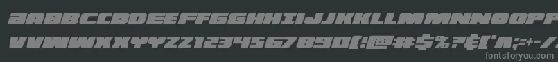 illuminoxtracondital Font – Gray Fonts on Black Background