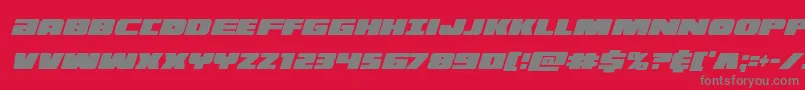 illuminoxtracondital Font – Gray Fonts on Red Background