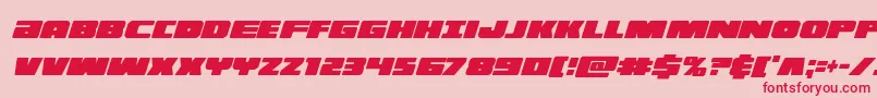 illuminoxtracondital Font – Red Fonts on Pink Background