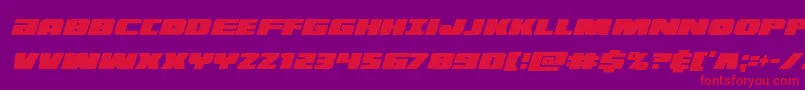 illuminoxtracondital Font – Red Fonts on Purple Background