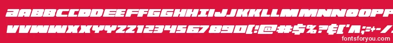 illuminoxtracondital Font – White Fonts on Red Background