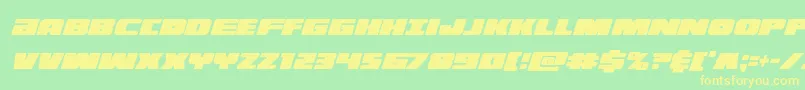 Шрифт illuminoxtracondital – жёлтые шрифты на зелёном фоне