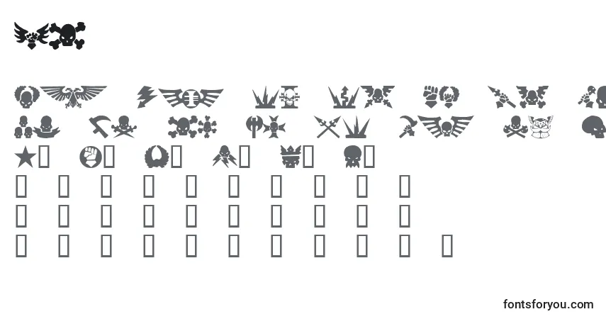 Schriftart IM       – Alphabet, Zahlen, spezielle Symbole