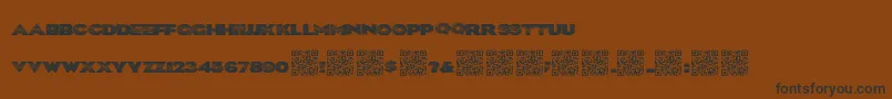 Blklite Font – Black Fonts on Brown Background