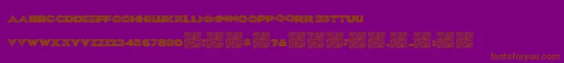 Blklite Font – Brown Fonts on Purple Background
