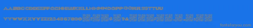 Шрифт Blklite – серые шрифты на синем фоне