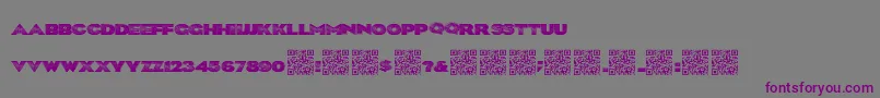 Blklite-Schriftart – Violette Schriften auf grauem Hintergrund