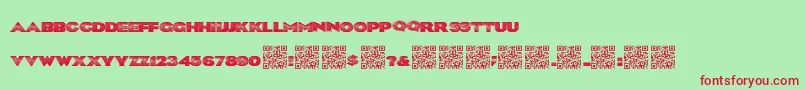 Blklite Font – Red Fonts on Green Background