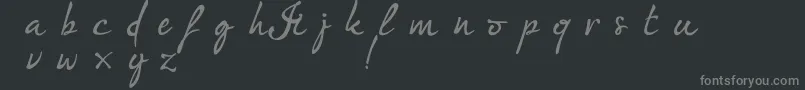 Im fashionista DEMO version Font – Gray Fonts on Black Background