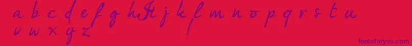 Police Im fashionista DEMO version – polices violettes sur fond rouge
