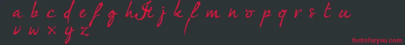 Im fashionista DEMO version Font – Red Fonts on Black Background