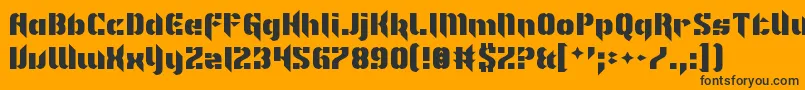 Im Not Like Most Fonts Font – Black Fonts on Orange Background