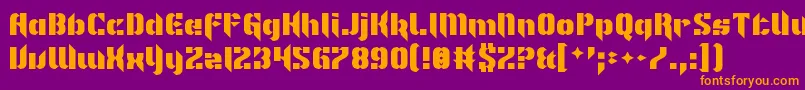 Im Not Like Most Fonts Font – Orange Fonts on Purple Background