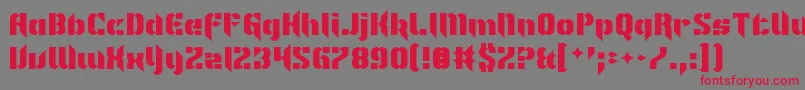 Im Not Like Most Fonts Font – Red Fonts on Gray Background