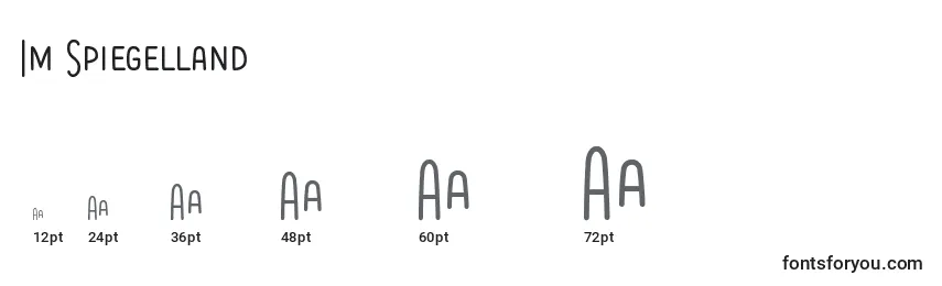 Im Spiegelland Font Sizes