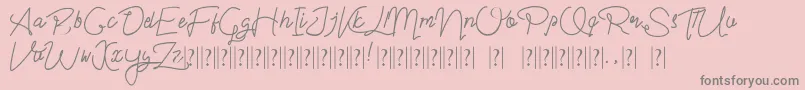 More about Im yours Font Im yours Font – Gray Fonts on Pink Background