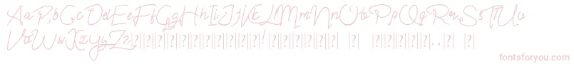 Im yours Font – Pink Fonts on White Background