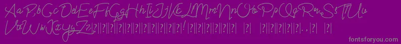 Saiba mais sobre a fonte Im yours Fonte Im yours – fontes cinzas em um fundo violeta