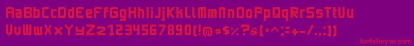 Imagine Earth Font – Red Fonts on Purple Background