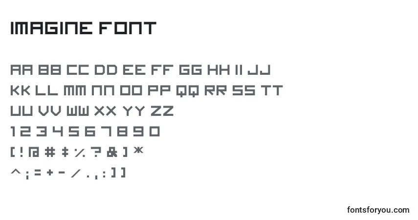 Шрифт Imagine Font – алфавит, цифры, специальные символы