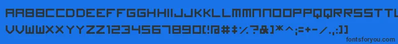 Imagine Font Font – Black Fonts on Blue Background