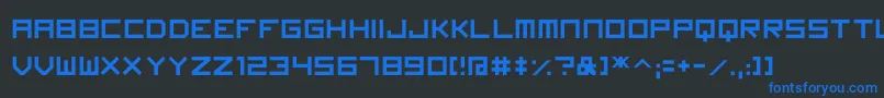 Imagine Font Font – Blue Fonts on Black Background