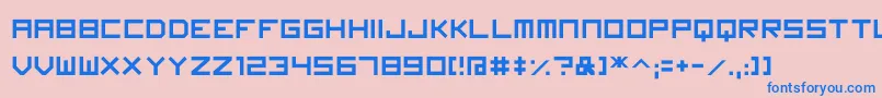 Imagine Font Font – Blue Fonts on Pink Background