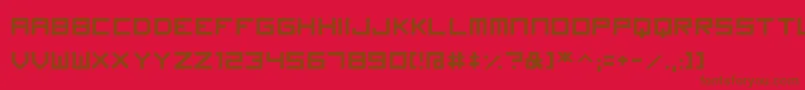 Imagine Font Font – Brown Fonts on Red Background
