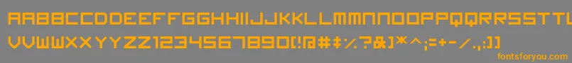Imagine Font Font – Orange Fonts on Gray Background