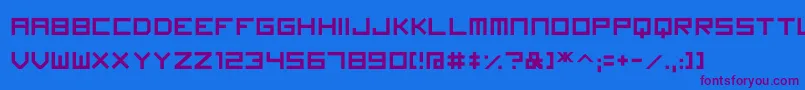 Imagine Font Font – Purple Fonts on Blue Background