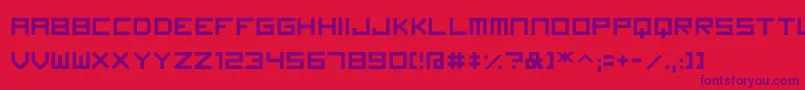 Imagine Font Font – Purple Fonts on Red Background