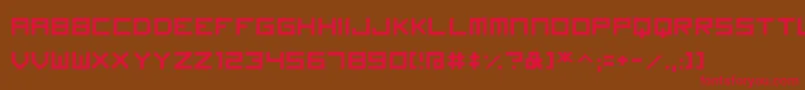 Fonte Imagine Font – fontes vermelhas em um fundo marrom