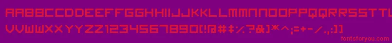 Imagine Font Font – Red Fonts on Purple Background