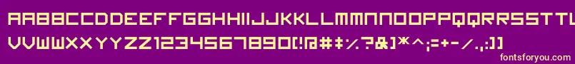 Imagine Font Font – Yellow Fonts on Purple Background