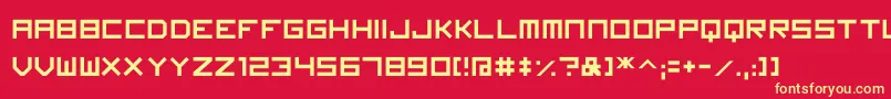 Imagine Font Font – Yellow Fonts on Red Background