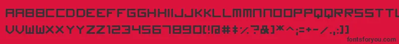 Fonte Imagine Font – fontes pretas em um fundo vermelho