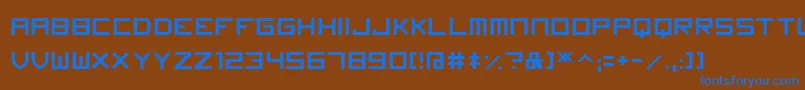 Więcej informacji o czcionce Imagine Font Czcionka Imagine Font – niebieskie czcionki na brązowym tle