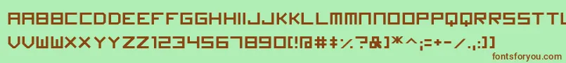 Czcionka Imagine Font – brązowe czcionki na zielonym tle