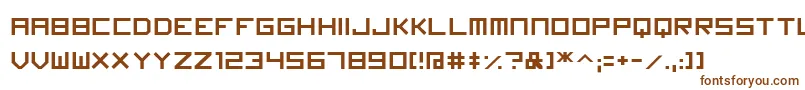 Imagine Font-fontti – ruskeat fontit valkoisella taustalla