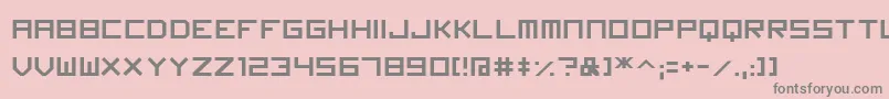 Imagine Font Font – Gray Fonts on Pink Background