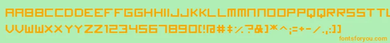 Шрифт Imagine Font – оранжевые шрифты на зелёном фоне