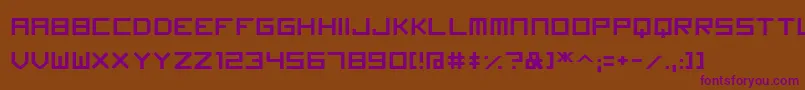 Imagine Font Font – Purple Fonts on Brown Background