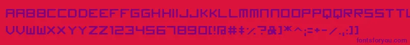 Imagine Font Font – Purple Fonts on Red Background