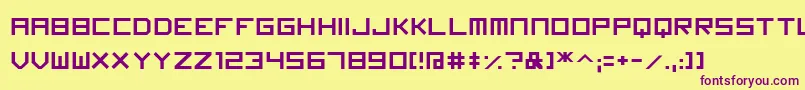 fuente Imagine Font – Fuentes Moradas Sobre Fondo Amarillo