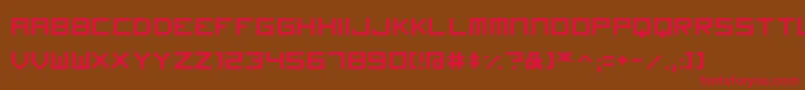 Imagine Font-fontti – punaiset fontit ruskealla taustalla
