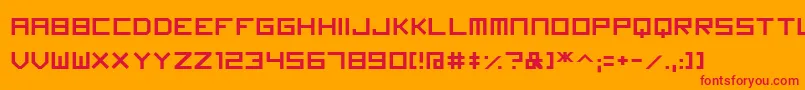 Imagine Font Font – Red Fonts on Orange Background