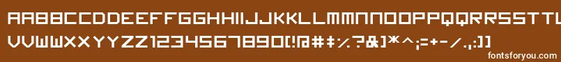 フォントImagine Font – 茶色の背景に白い文字