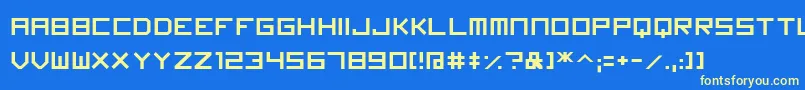 fuente Imagine Font – Fuentes Amarillas Sobre Fondo Azul