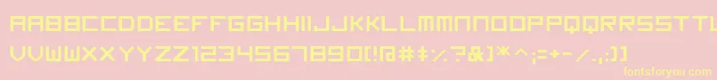 Czcionka Imagine Font – żółte czcionki na różowym tle